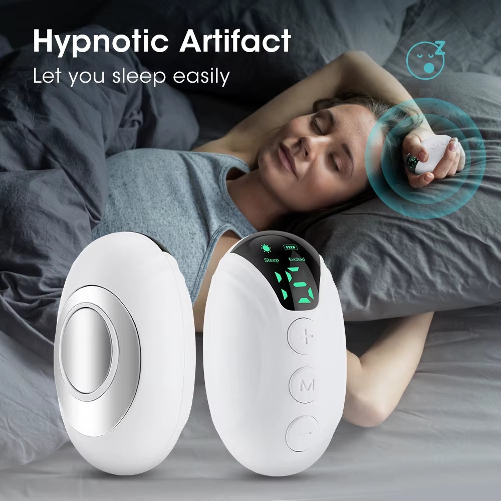 Microcurrent Sleep Aid: Handheld Hypnosis Device for Nighttime Anxiety Relief and Relaxation