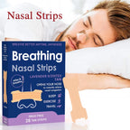Breath Nasal Strips for Sleep – Strong Anti-Snoring Nose Strips with Lavender Aroma & Air Intake Support