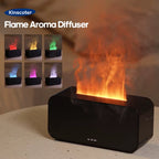 Colorful Flame Aroma Diffuser – Ultrasonic Cool Mist Humidifier with Essential Oil & Timer Setting
