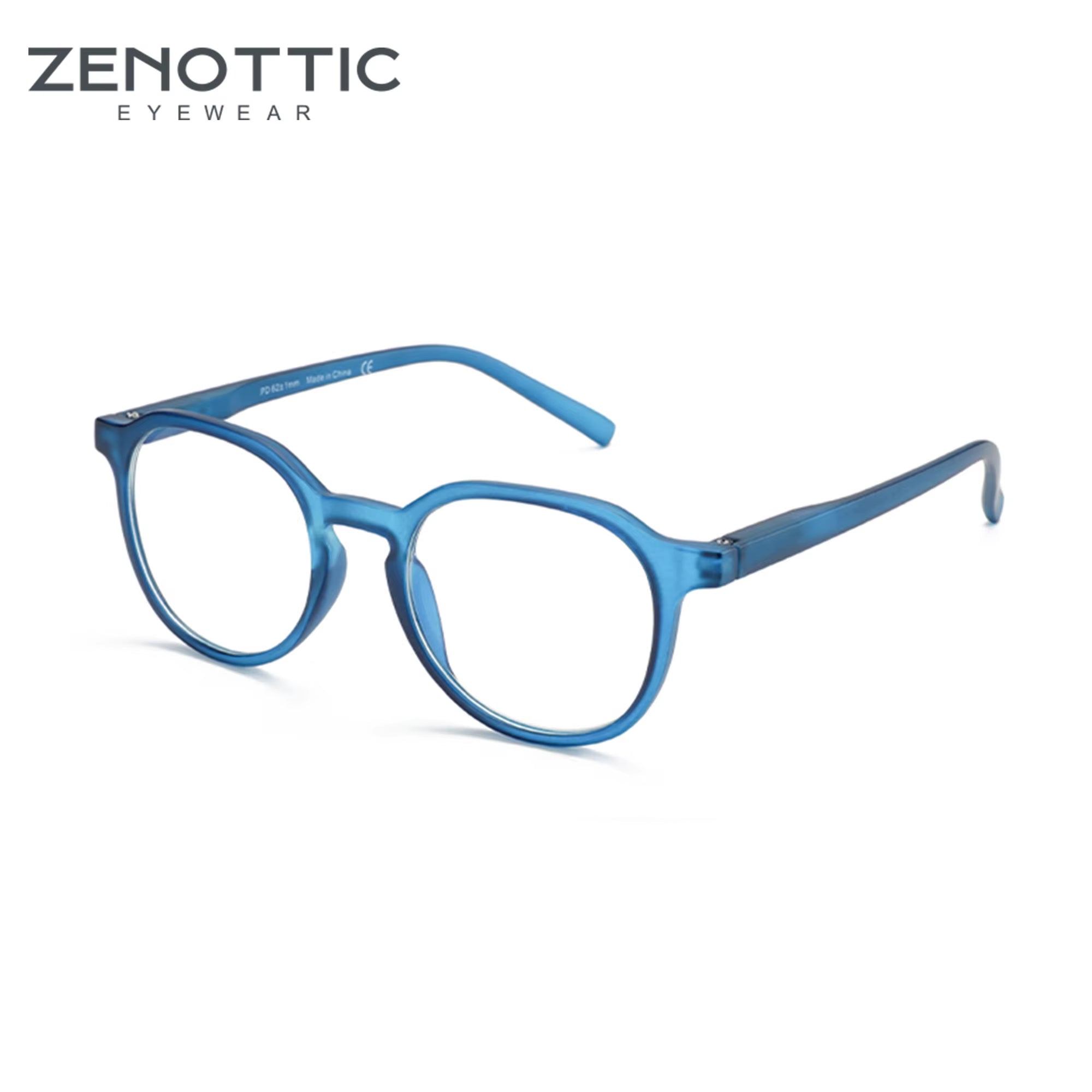 Retro Round Blue Light Blocking Glasses – Unisex Computer Eyewear | Anti-Glare | Model 420007