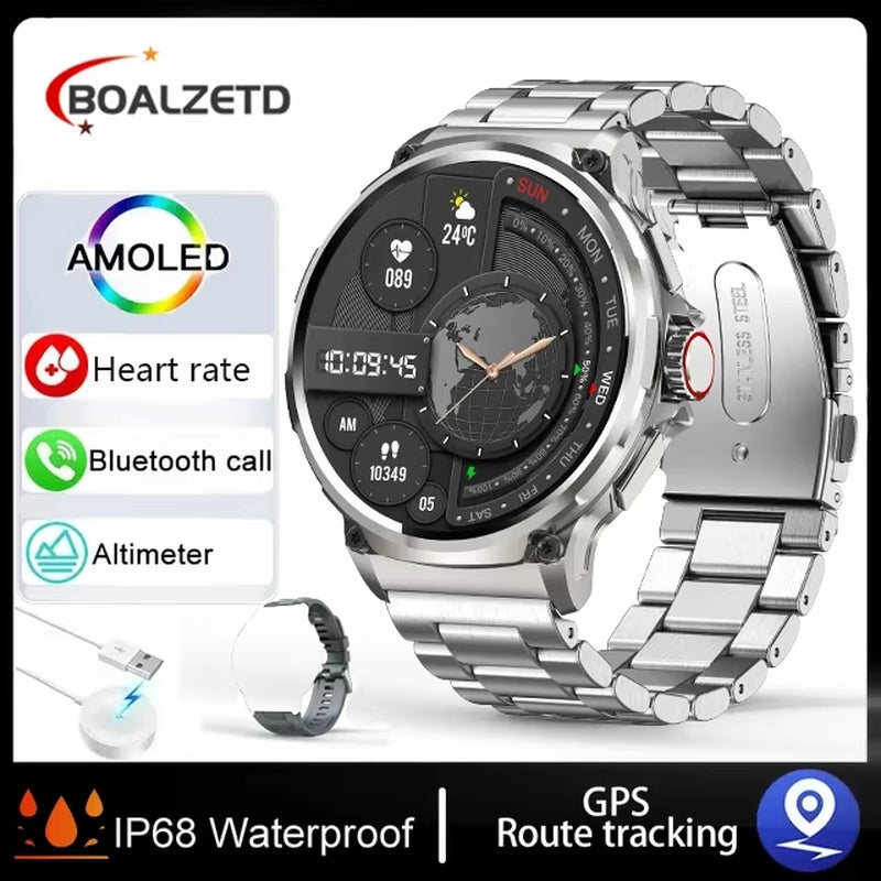 Waterproof Sports Smart Watch – Bluetooth Calling, 1.85" HD Display & Health Features (Holiday Gift Idea)