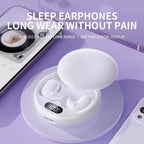 Open-Ear Wireless Sleep Earbuds – Bluetooth Headphones with Surround Sound, Waterproof Design & HD Mic