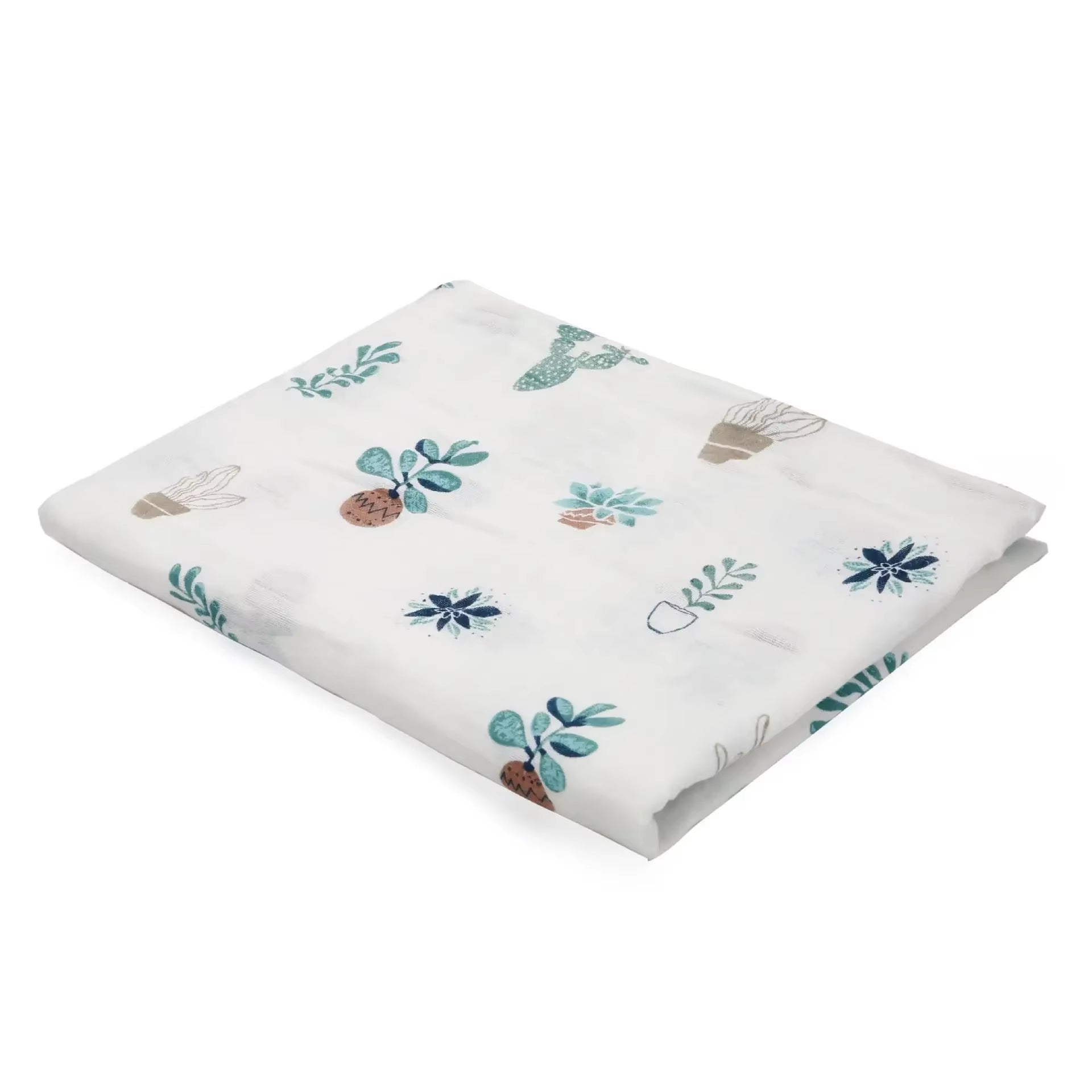 100% Cotton Muslin Baby Swaddle – Soft Newborn Blanket for Bath, Stroller & Sleep