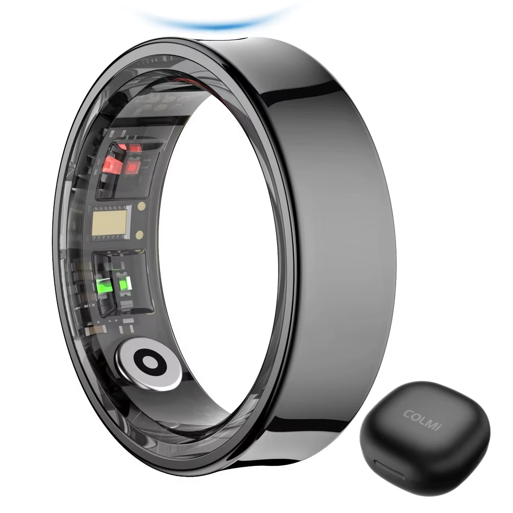 R09 Smart Ring – Temperatuur, Gezondheid & Slaapmonitor | Inclusief Oplaadcase | Unisex