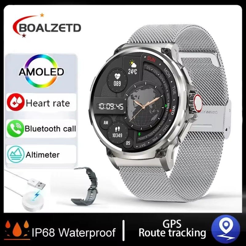 Waterproof Sports Smart Watch – Bluetooth Calling, 1.85" HD Display & Health Features (Holiday Gift Idea)
