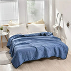 Cooling Blanket for Bed – Lightweight Summer Quilt with Airy Design for Couples, Kids & Warm Nights