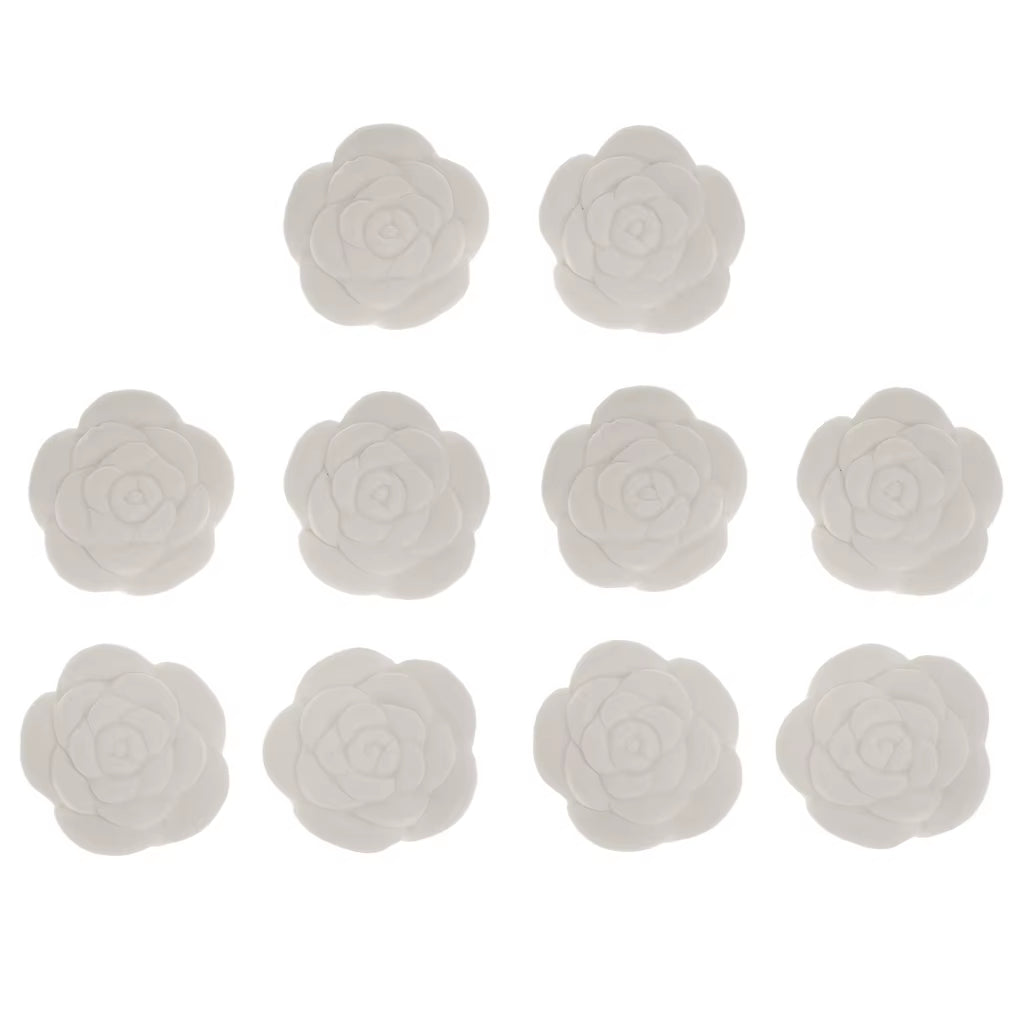 10-Piece Rose Perfume Aroma Stones – Essential Oil Diffuser & Air Freshener for Home Fragrance
