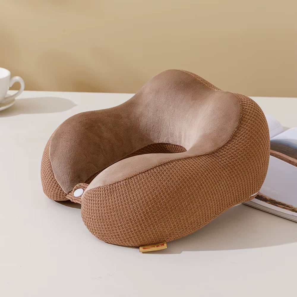 Ergonomic Neck Pillow – U-Shaped Memory Foam Cushion for Travel, Lunch Break & Daily Comfort