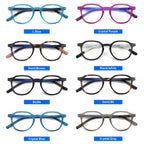 Retro Round Blue Light Blocking Glasses – Unisex Computer Eyewear | Anti-Glare | Model 420007
