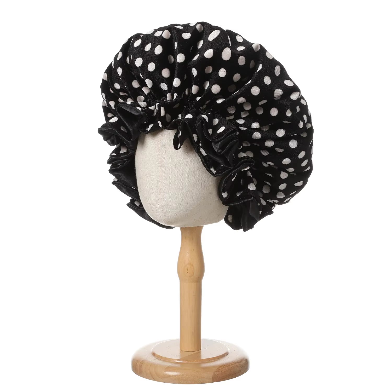 Thickened Silk Hair Wrap – Warm Stretchy Satin Bonnet for Sleeping, Winter & Protective Styles