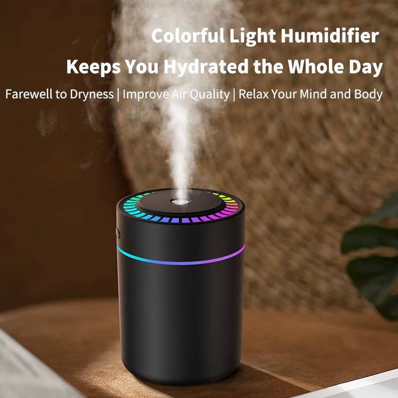 180ML Mini Aroma Diffuser & Humidifier – Essential Oil, Colorful LED Lights