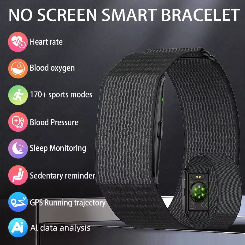 AI Smart Sleep Tracker Bracelet – Fitness Watch with Heart Rate, Stress & Blood Pressure Monitor for Men & Women