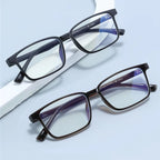 Classic TR90 Blue Light Blocking Glasses – Square Frame | Anti-Glare Eyewear for Men & Women | Office & Computer Use