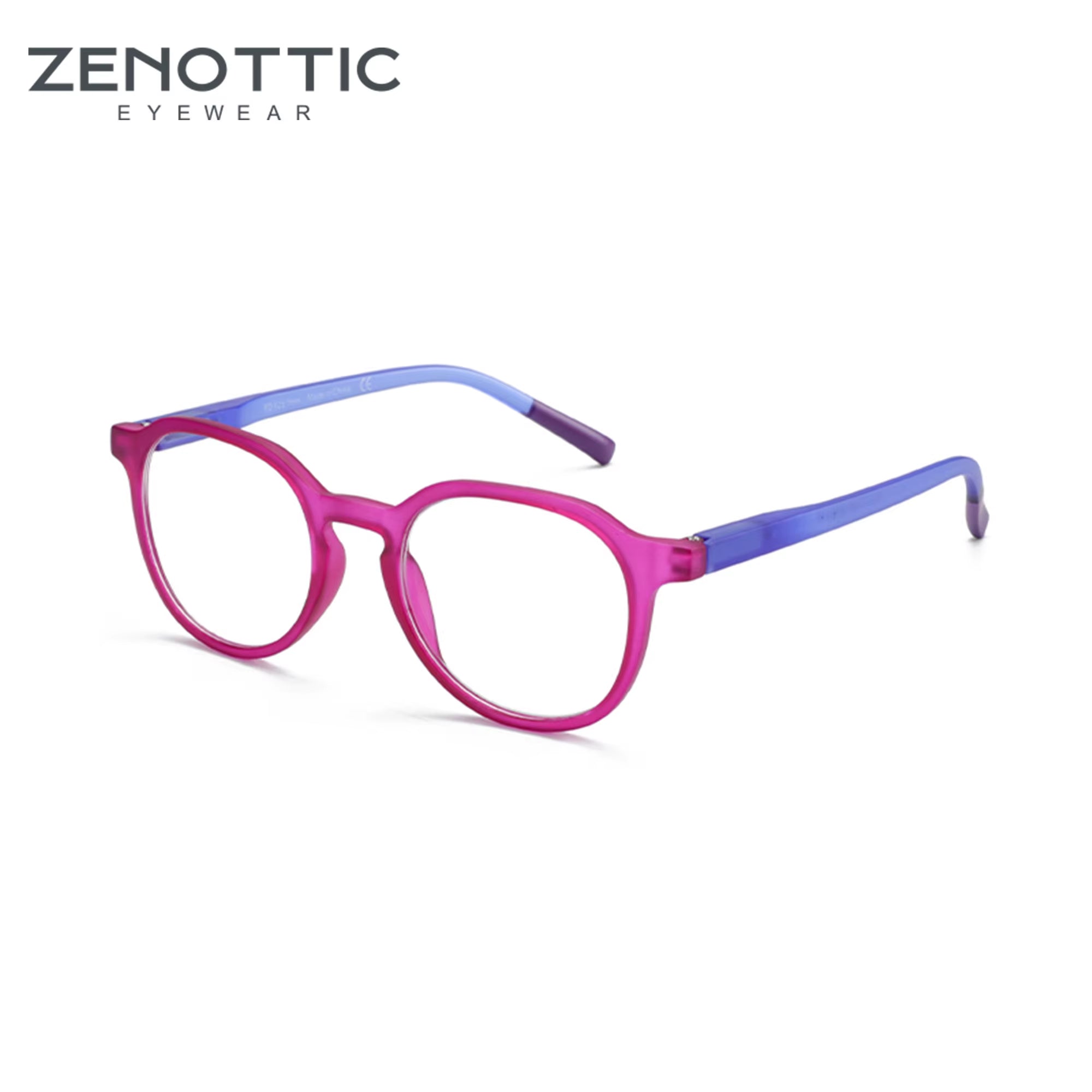 Retro Round Blue Light Blocking Glasses – Unisex Computer Eyewear | Anti-Glare | Model 420007