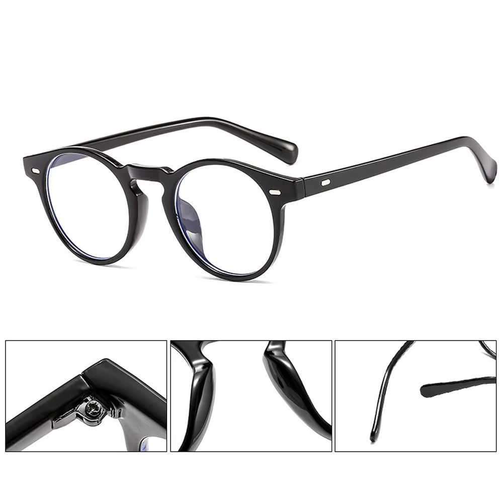 Small Square Blue Light Glasses – Leopard Frame | UV400 Gaming & Computer Eyewear for Men & Women
