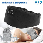 Wireless Sleep Headset Mask – Bluetooth 5.2 Eye Cover with White Noise, Noise Reduction & Cooling Comfort