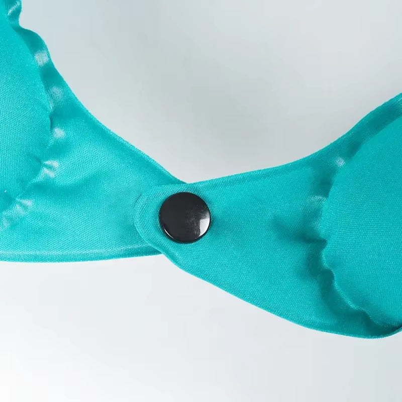 Inflatable U-Shaped Travel Pillow – Portable Neck & Head Support for Airplane, Train & Car