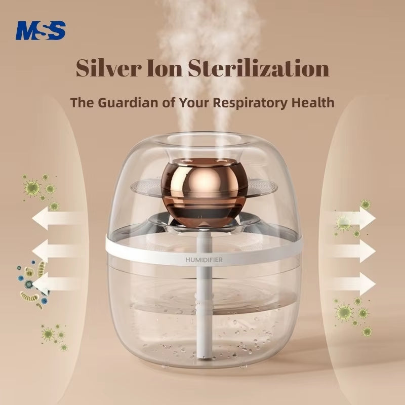 MSS 2-in-1 Air Purifier & Cool Mist Humidifier – Dual Nozzle with Night Light