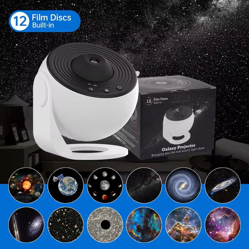 360° Rotating Galaxy Projector – Starry Sky Night Light & Planetarium Lamp for Kids’ Bedroom & Special Occasions
