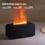 Colorful Flame Aroma Diffuser – Ultrasonic Cool Mist Humidifier with Essential Oil & Timer Setting
