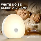 RGB White Noise Sleep Machine – Rechargeable Baby Sound Soother with LED Night Light & Relaxing Audio
