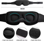 3D Mask for Sleep Eye Mask Lights Blockout Soft Padded Sleeping Fabric Cover Shade Blindfold Eyepatch