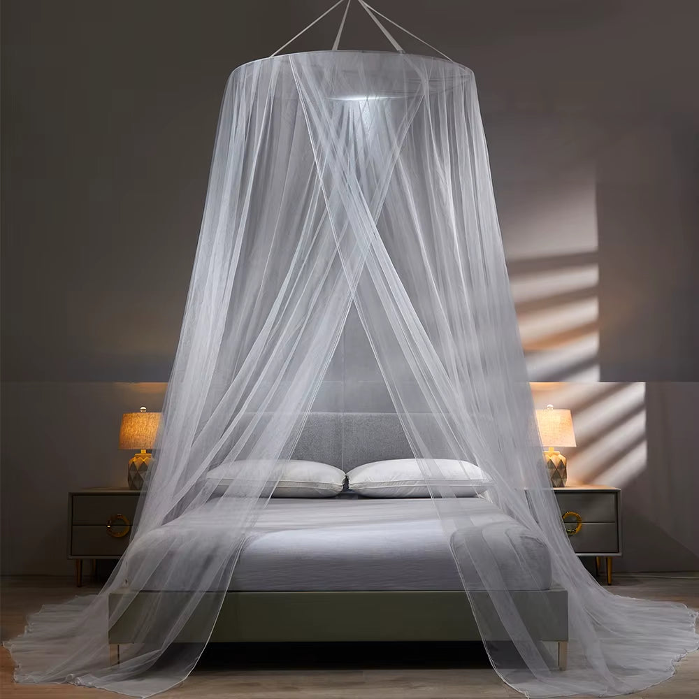 Double Bed Mosquito Net – Lightweight Mesh Curtain for Travel, Sleeping & Interior Styling