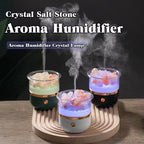 Salt Stone Aroma Diffuser – Essential Oil Humidifier with Multi-Color LED