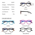 Retro Round Blue Light Blocking Glasses – Unisex Computer Eyewear | Anti-Glare | Model 420007