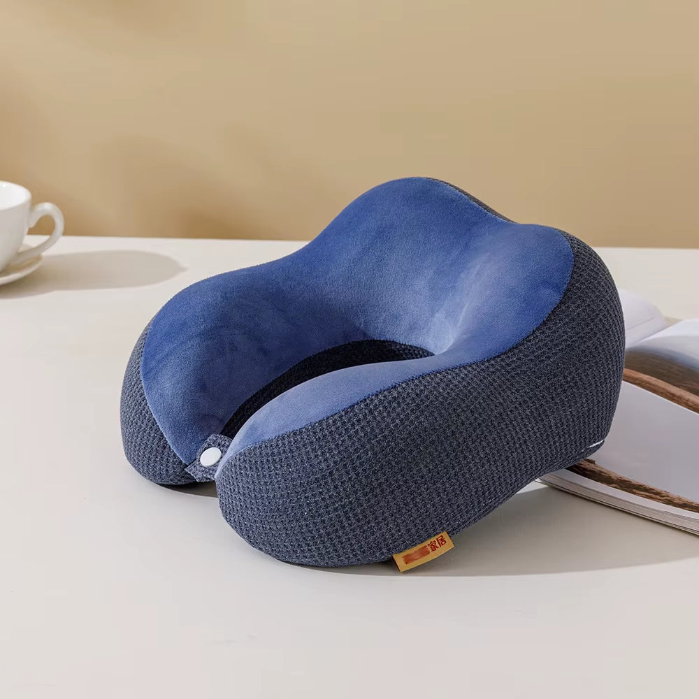 Ergonomic Neck Pillow – U-Shaped Memory Foam Cushion for Travel, Lunch Break & Daily Comfort