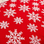 Double-Layer Christmas Blanket – Soft Snowflake Fleece Throw for Sofa, Bed & Seasonal Comfort