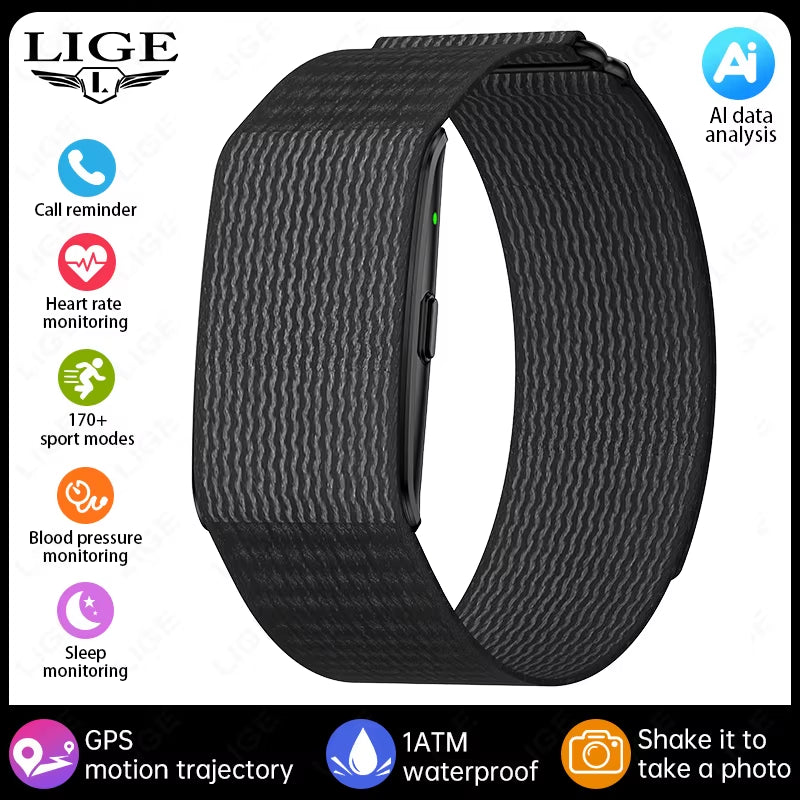 AI Smart Sleep Tracker Bracelet – Fitness Watch with Heart Rate, Stress & Blood Pressure Monitor for Men & Women