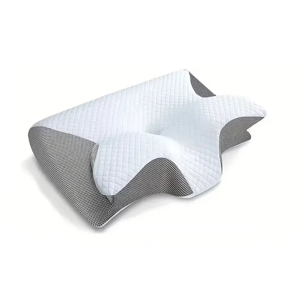 Orthopedic Memory Foam Pillow – Butterfly Design for Neck Pain Relief, Stomach & Side Sleep Support