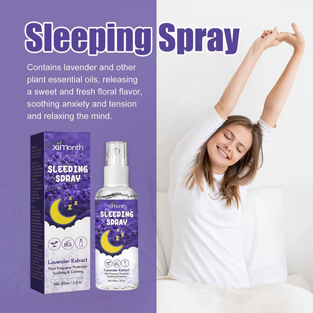 Lavender Vanilla Sleep Spray – 60ML Aromatherapy Pillow Mist | Deep Sleep & Relaxation | For Room & Linen