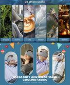 Wireless Sleep Headset Mask – Bluetooth 5.2 Eye Cover with White Noise, Noise Reduction & Cooling Comfort