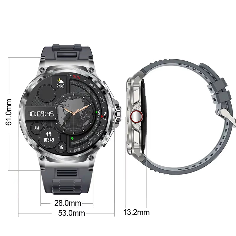 Waterproof Sports Smart Watch – Bluetooth Calling, 1.85" HD Display & Health Features (Holiday Gift Idea)