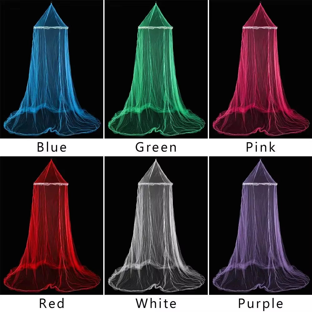 Romantic Mosquito Net Canopy – Dome-Shaped Fly Repellent Mesh for Beds, Ideal for Bedroom Styling