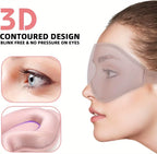3Dcontoured Sleep Mask – Zero Eye Pressure Design, Adjustable Strap, Sleep Eye Mask 100% Blackout Eye Cover