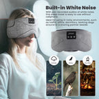 Wireless Sleep Headset Mask – Bluetooth 5.2 Eye Cover with White Noise, Noise Reduction & Cooling Comfort