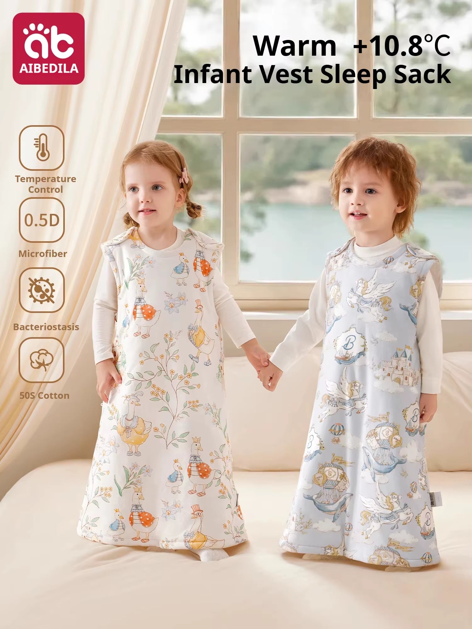 Kids Wearable Sleep Sack – Soft Cotton Blanket for Babies, Toddlers & Children (0–15T)