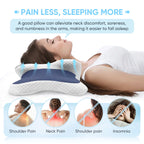 Orthopedic Memory Foam Cervical Pillow – Contoured Neck Support for Side, Back & Stomach Sleepers