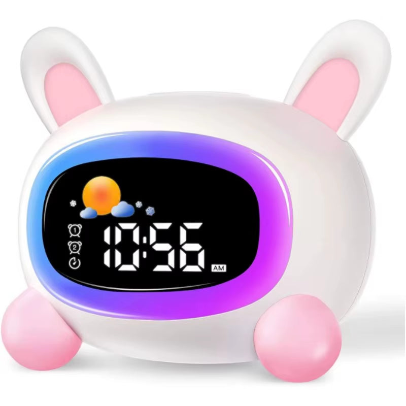 Children’s Sleep Training Alarm Clock – OK-to-Wake Light with Soothing Sounds & Wake-Up Timer