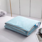 Ice Silk Cooling Blanket – Lightweight Summer Comforter in Pure Color for Twin/King Beds