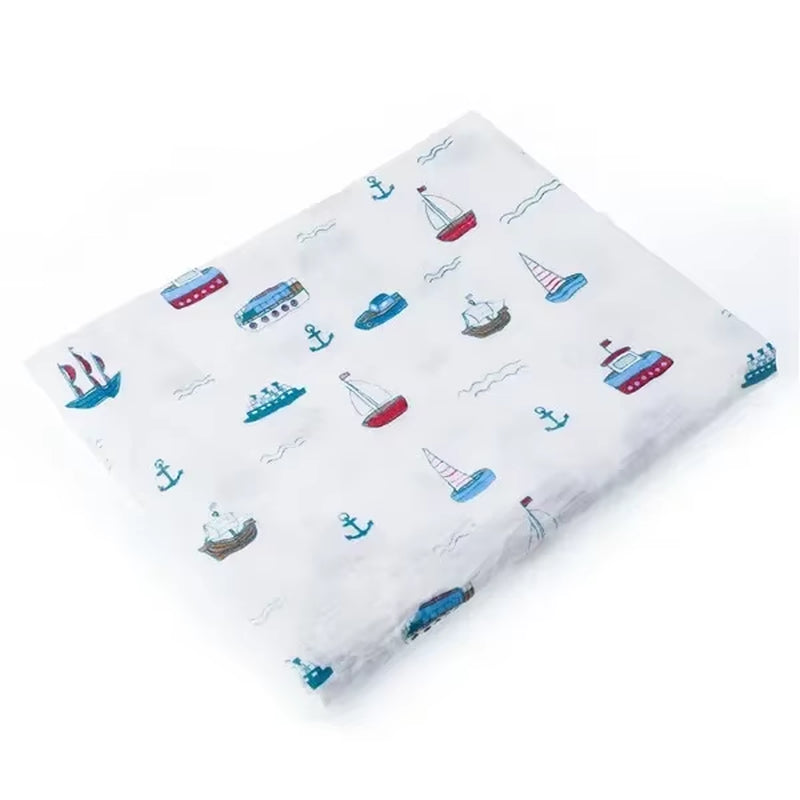 100% Cotton Muslin Baby Swaddle – Soft Newborn Blanket for Bath, Stroller & Sleep