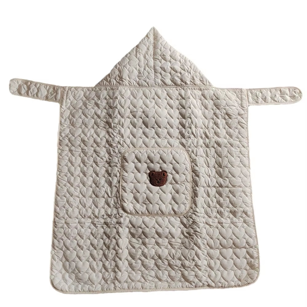 Winter Infant Swaddle Quilt – Soft Fleece Sleeping Cover for Newborns, Crib & Stroller