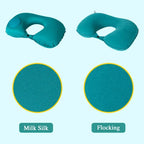 Inflatable U-Shaped Travel Pillow – Portable Neck & Head Support for Airplane, Train & Car