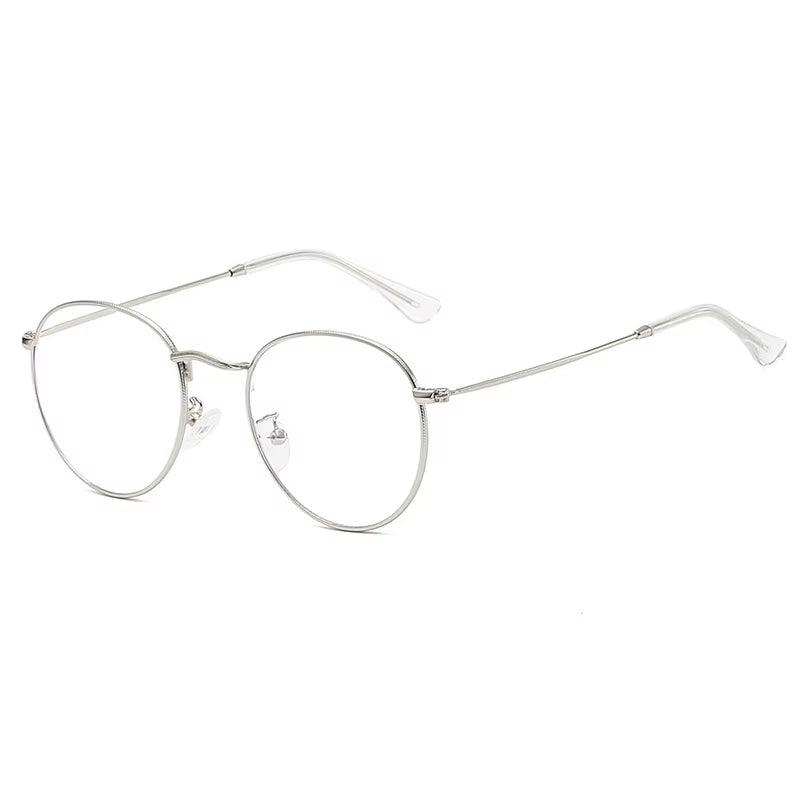 SHAUNA Classic Round Blue Light Blocking Glasses – Designer Metal Frame | Stylish Computer Eyewear