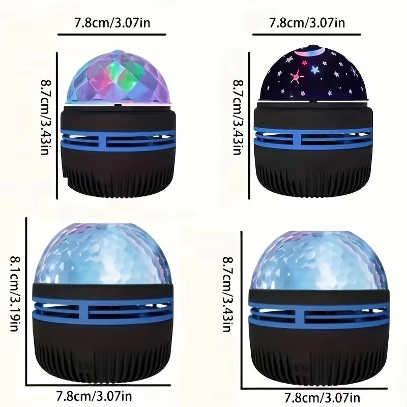 Star & Galaxy Projector – Ocean Wave Night Light with 7-Color Patterns for Bedroom & Room Decor