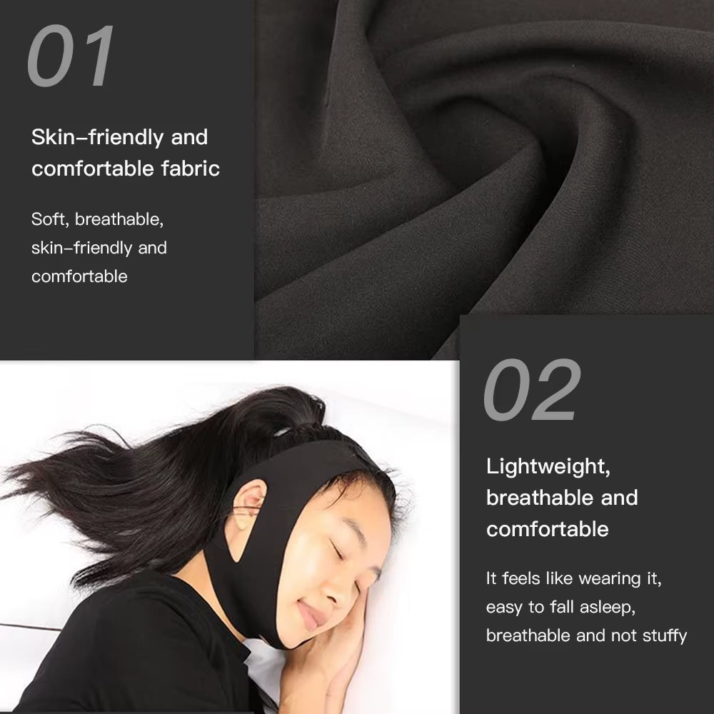 Anti-Snore Chin Strap – Sleep Aid & Face Slimming Support