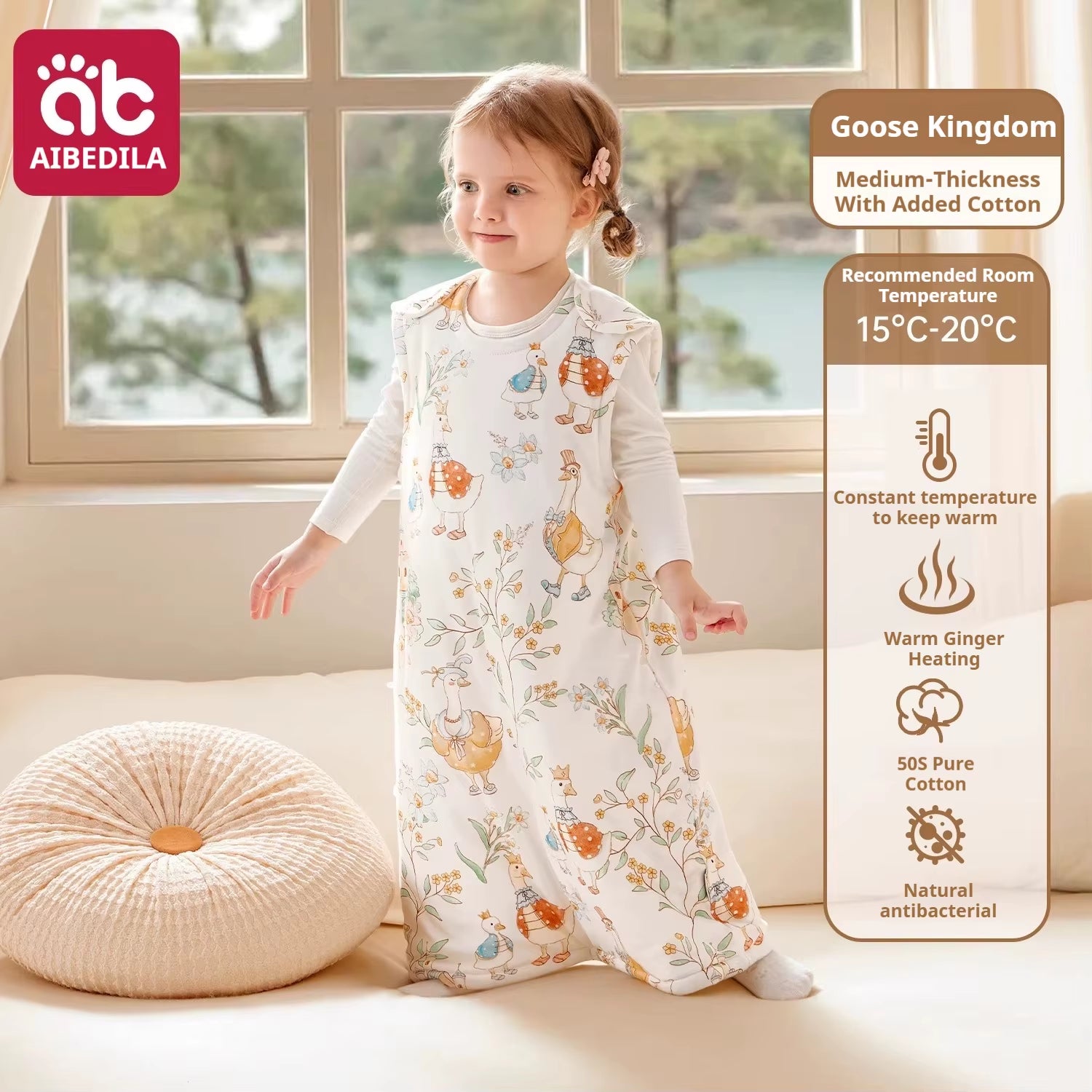 Kids Wearable Sleep Sack – Soft Cotton Blanket for Babies, Toddlers & Children (0–15T)